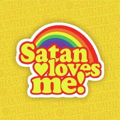 Sticker Satan loves me!