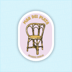 Sticker Silla Mar del Plata by @isatg.artesvisuales - comprar online