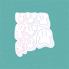 Sticker Tornasolado Smiles