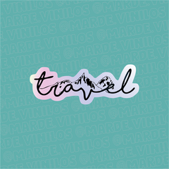 Sticker Tornasolado "Travel"