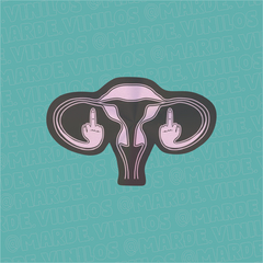 Sticker Tornasolado Utero