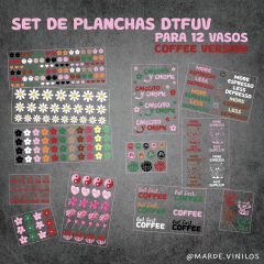 SET PLANCHA DE VINILOS -COFFEE VERSION