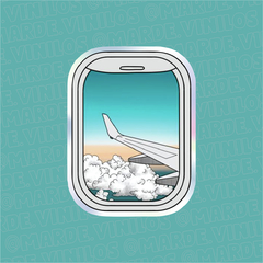 Sticker Tornasolado "Ventana de avión"