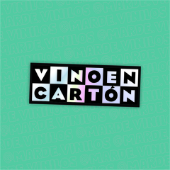 Sticker Tornasolado Vino en Carton