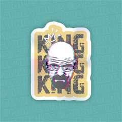 Sticker Tornasolado Walter White - KING