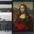 Quadro Monalisa com Buquê de Rosas