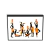Quadro Decorativo Pintura Africana na internet