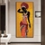 Quadro Africana Colorida Fundo Amarelo - comprar online