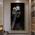 Quadro Rosto Preto Arte Moderna
