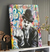 Quadro Decorativo Charles Chaplin Grafite em Canvas