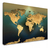 Quadro Decorativo Mapa Mundi Dourado - comprar online