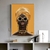 Quadro Africana Tons de Amarelo - comprar online