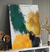 Quadro Abstrato Amarelo e Verde - comprar online