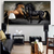 Quadro Cavalos Preto e Marrom - comprar online