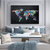 Quadro Mapa Mundi Grafite - comprar online