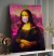 Quadro Monalisa Chiclete Rosa Grafite Rosa - comprar online