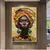 Quadro Mulher Africana com Turbante