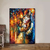 Quadro Pintura Casal de Gatos - comprar online