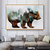 Quadro Urso Floresta