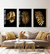 Kit de Quadros Folhas Douradas - comprar online