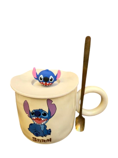 Imagen de STITCH CON TAPA Y CUCHARA