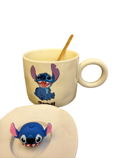 STITCH CON TAPA Y CUCHARA