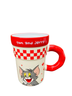 TOM Y JERRY VASO CERAMICA 500ML