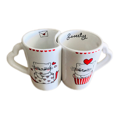 SET TAZAS GATITOS ENAMORADOS en internet