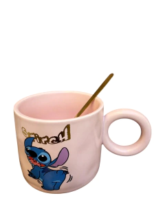 STITCH CON TAPA Y CUCHARA - comprar online