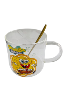 BOB ESPONJA + PLATO Y CUCHARA - PANDA DECO