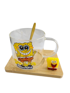 BOB ESPONJA + PLATO Y CUCHARA - tienda online