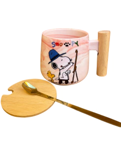 SNOOPY CON TAPA MADERA en internet