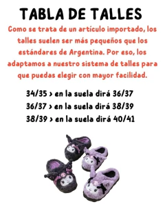 PANTUFLAS KUROMI - tienda online