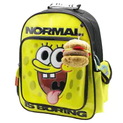 MOCHILA BOB ESPONJA CON LLAVERO KRUSTY BURGER - PANDA DECO