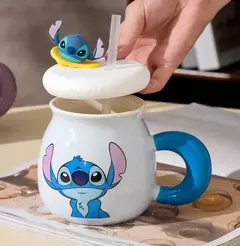 STITCH Y ANGELA CON TAPA Y SORBETE