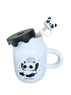 PANDA BABY CON TAPA Y SORBETE - PANDA DECO