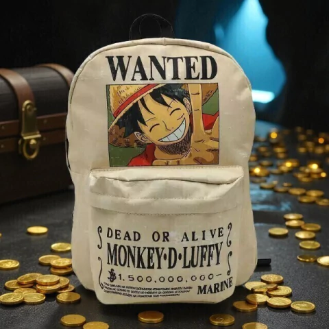 MOCHILA ONE PIECE LUFFY WANTED - comprar online