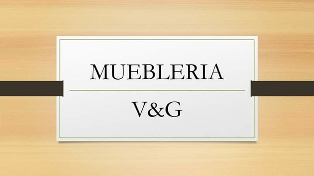 Mueblería V&G
