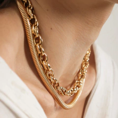 CHOKER ELOS DUPLO BRIGHT - Adrélle Semijoias