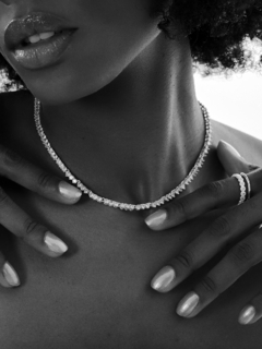 CHOKER RIVIERA CRAVAÇÃO 3 PONTAS PRATA 925 on internet