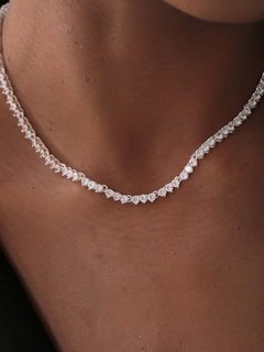 CHOKER RIVIERA CRAVAÇÃO 3 PONTAS PRATA 925 - buy online
