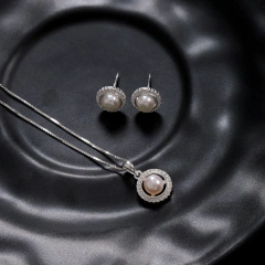 CONJUNTO PÉROLA PRATA 925 - buy online