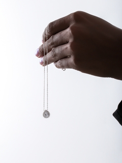 COLAR GOTA COM ZIRCONIA PRATA 925 on internet