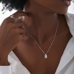COLAR GOTA EM ZIRCONIA PRATA 925 - buy online