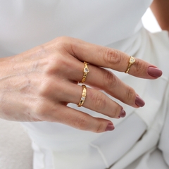 ANEL MINI CORAÇÕES C SOLITARIO ZIRCONIA - buy online