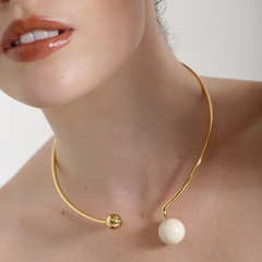 CHOKER ESFERA RESINADA LIGHT CREAM - buy online