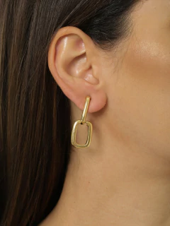 Imagem do BRINCO ARGOLA DUO SILVER GOLD