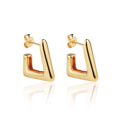 BRINCO ARGOLA TRIANGULAR MINIMALISTA P - comprar online