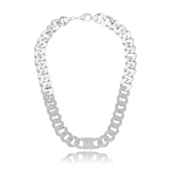 COLAR CRAVEJADO ZIRCONIAS - Adrélle Semijoias