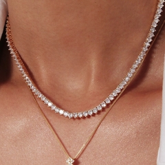 CHOKER RIVIERA CRISTAL CRAVAÇÃO 3 PONTOS